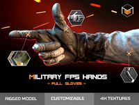 Military FPS Hands: Full gloves