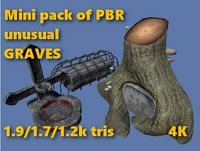 3D Graves PBR Models
