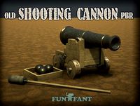 Shooting Old Cannon PBR
