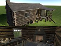 Hunters Cabin with interior