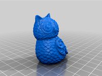 Ornate Owl Magnet by tpmullan