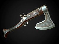 Axegun flintlock musket