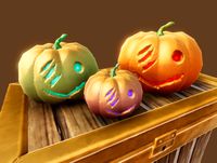 Stylised cartoon pumpkin