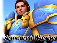 Fantasy Male Charcter : Armoured Warrior