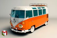 Low Poly Camper Van 01