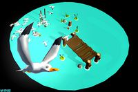Seagull Toon Bird Flock