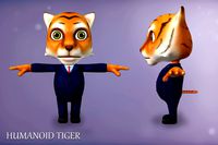 Humanoid Tiger Character