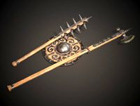 Medieval Weapons (polax, morgenstern, buckler) set No.01