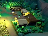 Low Poly Middle Ages Village