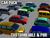 Customisable PBR Prop Car Pack