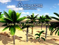 Low Poly Palm Trees Pack