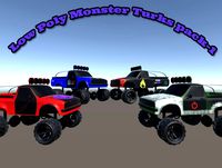 Low Poly Monster Turks pack-1