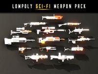 Lowpoly Sci Fi Weapon Pack
