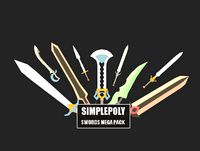 SimplePoly : Swords mega pack