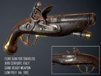 Flintlock Antique Gun