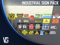 25 Mixed Industrial Sign Pack