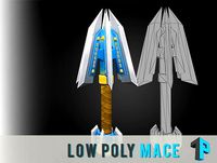 Hand-Painted Mace