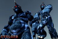 "Cyclops" one-eyed giant