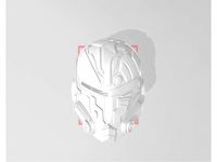 Custom Mandalorian Helmet Variant 2  by A1phaOm3ga