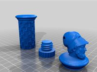 Pericles Art Deco Pill Bottle by 3DWorksbyMatt