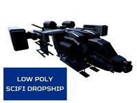Low Poly Scifi Dropship