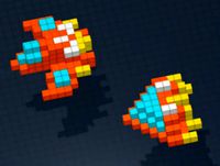 3D Voxel Cube Spaceships Sampler