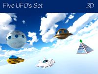 five UFO's set