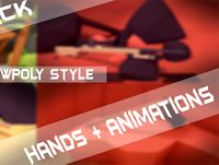 WeaponPack With Hands + Animations - Low Poly Stylized