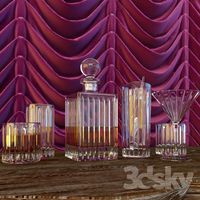 Set Boulevard Cut Crystal