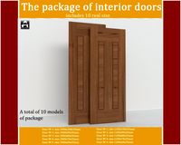 The package of interior doors 3D Model