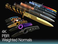 AAA Knives Pack - 4K Ultra Realistic PBR UFPS Compatible Assets