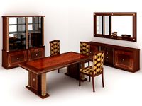 Magna Dining Set 3D Model
