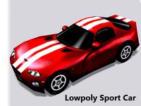 Lowpoly Sport Car