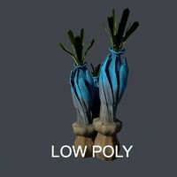Alien plant LoPoly 3D Model
