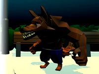 Low Poly *Vertex Colored* Werewolf