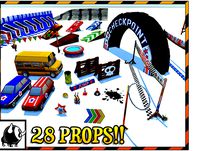 Race Game Props Obstacles Deco
