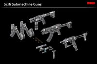 Scifi Submachine Guns