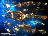 Low Poly Spaceships Fleet (Game Ready)