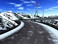 Mountain Sprint Race Track - Mobile Optimized