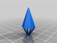 Polygon Crystal Pendant Necklace by Grisula