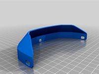 Upper Shield for 3DVerkstan 3D printed face shield, US 3 Hole by jthornburgh