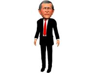 George Bush caricature
