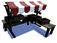 Hand Painted Merchant Stands Bundle