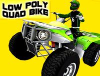 Low Poly Quad Bike With Trailer & Rider - 6