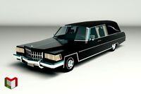 Low Poly Hearse Car