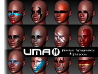 UMA Female Warpaints and Tattoos