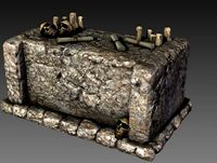 Stone Altar with Skulls