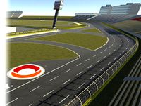 Speedway Oval Race Track