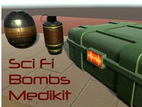 Sci Fi bombs &amp; medikit