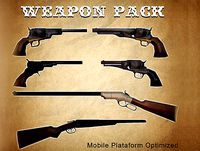 Western Style Weapon Pack - Low Poly